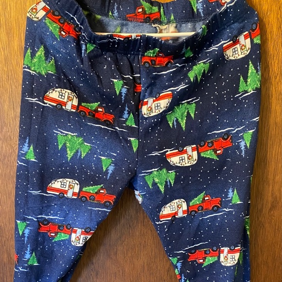Christmas Fleece Leggings - Picture 1 of 10